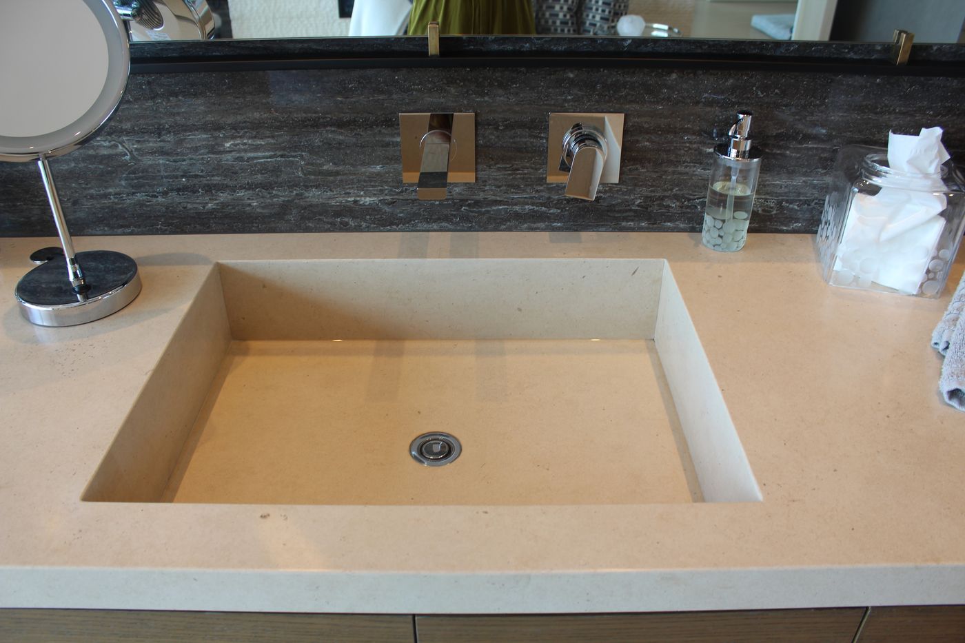 Limestone trough sink