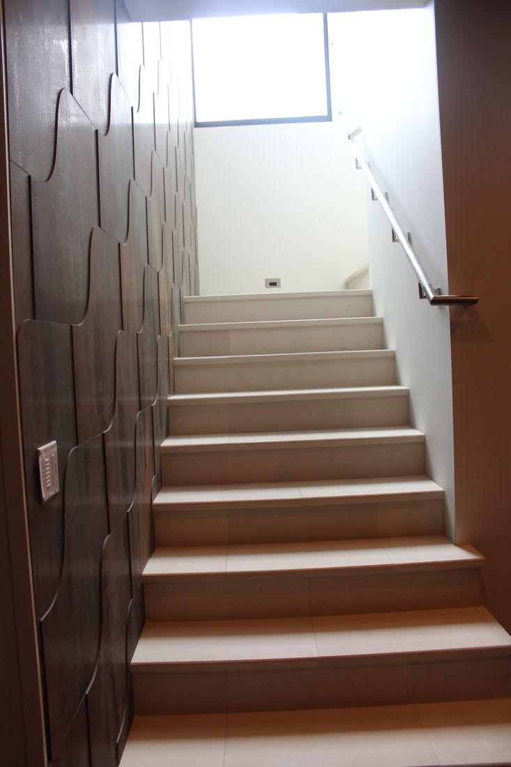 Natural stone staircase
